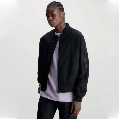 Bomber Μπουφάν Calvin Klein J30J323842-BEH Μαύρο