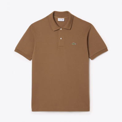 Polo T-Shirt Lacoste L.12.12 L1212-SIX Καφέ