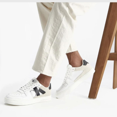Sneaker Calvin Klein YM0YM01002-01W Άσπρο-Μαύρο