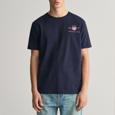 T-Shirt Gant ΚΜ Embroidered Archive Shield 3G2067004-433 Μπλε