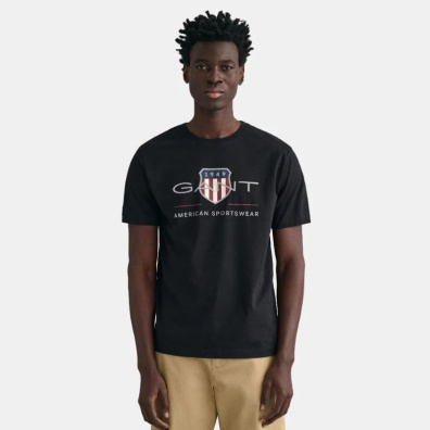T-Shirt Gant 3G2003199-G0005 Μαύρο