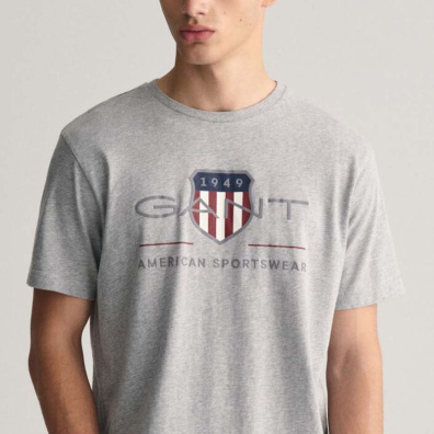 T-Shirt Gant 3G2003199-G0093 Γκρι