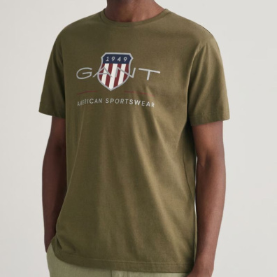 T-Shirt Gant 3G2003199-G0301 Πράσινο