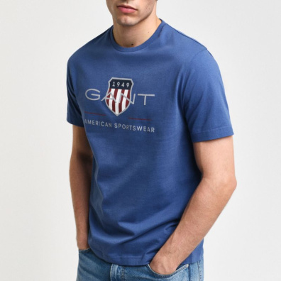 T-Shirt Gant 3G2003199-G0442 Μπλε