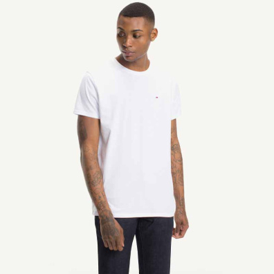 T-shirt Tommy Hilfiger DM0DM04411-100 Άσπρο