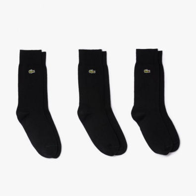 Unisex Κάλτσες Lacoste 3 Ζεύγη RA8142-031 Μαύρο