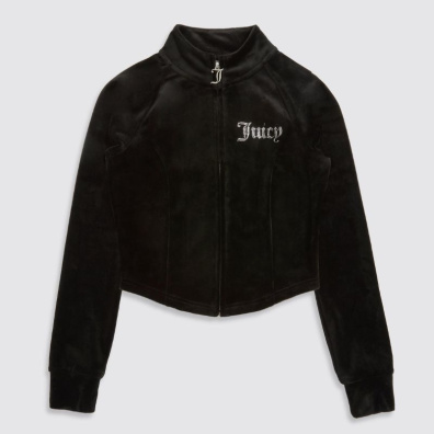 Βελούδινη Ζακέτα Juicy Couture Cross Morgan Track Top JCBCT224832-101 Μαύρο