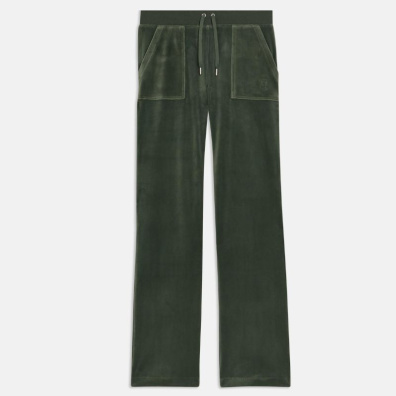 Βελούδινο Παντελόνι Φόρμας Juicy Couture Del Ray Classic SSJCAP180-482 Λαδί