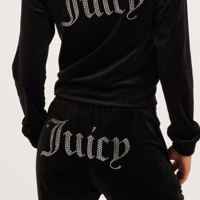 Βελούδινο Παντελόνι Φόρμας Juicy Couture Tina JCAPW045-101 Μαύρο