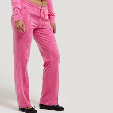 Βελούδινο Παντελόνι Φόρμας Juicy Couture Tina JCAPW045-679 Ροζ