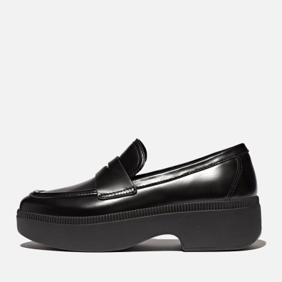 Δερμάτινα Μοκασίνια Fit Flop F-Luma HY2-001 Μαύρο