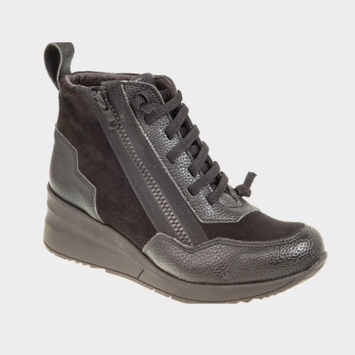 Δερμάτινα Μποτάκια Marila 1-748-24512-27 Μαύρο