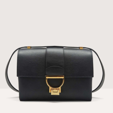 Δερμάτινη Τσάντα Χιαστί Coccinelle E1-MD5-12-07-01 Μαύρο