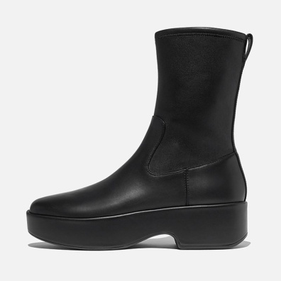 Δερμάτινο Μποτάκι Fit Flop F-Luma HY6-001 Μαύρο