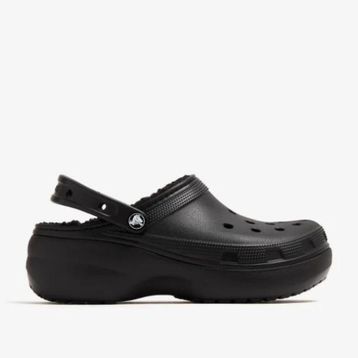 Σαμπό Crocs Classic Platform Lined Clog W 207938-001 Μαύρο