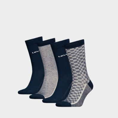 Σετ Δώρου Κάλτσες Levis Reg Cut 4 ζεύγη 37157-1167 001 Μπλε-Γκρι