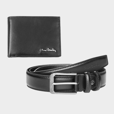 Σετ Δώρου Πορτοφόλι-Ζώνη Pierre Cardin PCS111L Μαύρο