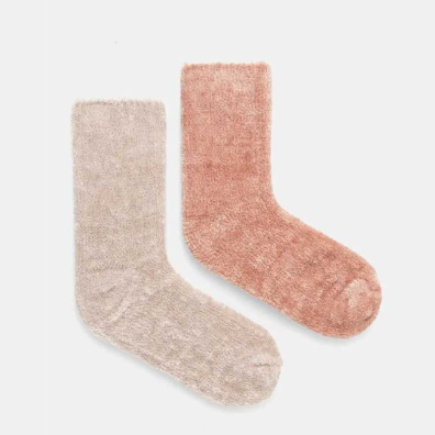 Σετ Κάλτσες Juicy Couture Felicia Cosy Socks JCAXS224715-826 2 Zεύγη Μπεζ