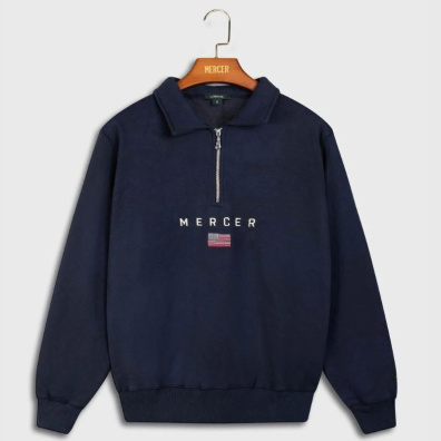 Φούτερ Mercer The Quarter Zip MEAP243018-601 Μπλε