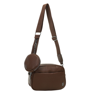 Τσάντα χιαστή JX-9119 - Καφέ