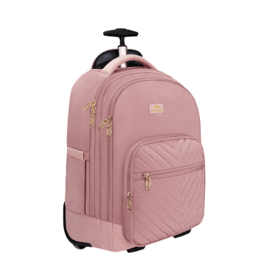 Γυναικείο Σακίδιο πλάτης Τροχήλατο  42L Laptop 17,3 Matein 1417 ροζ