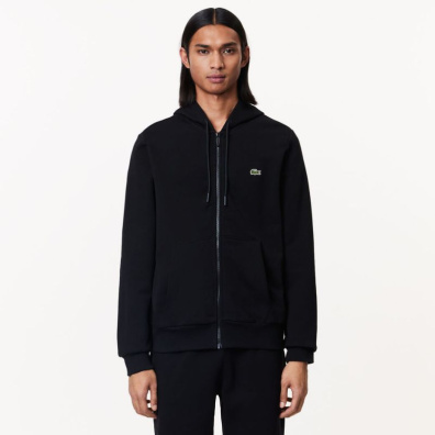 Fleece Ζακέτα Lacoste SH9626-031 Μαύρο