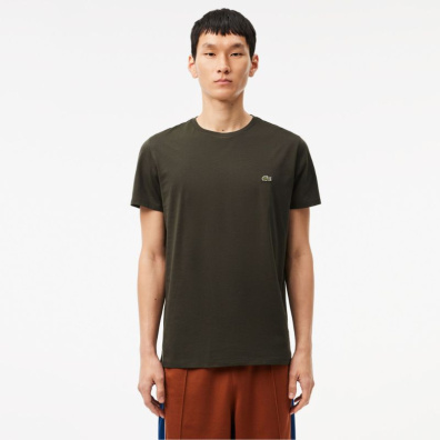T-Shirt Lacoste TH6709-L7A Σκούρο Πράσινο
