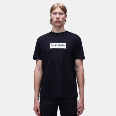 T-Shirt Napapijri Box Logo NP0A4I3L-0411 Μαύρο