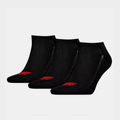 Unisex Κάλτσες Levi's Low Cut Batwig 3 Ζεύγη 37157-1011 Μαύρο