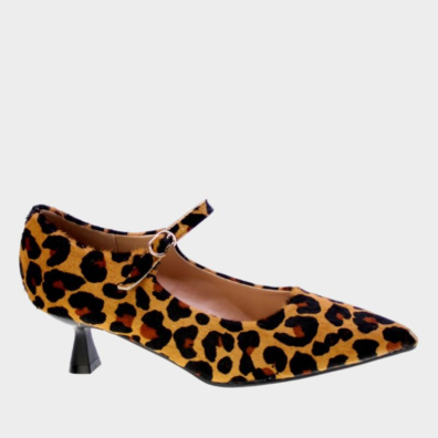 Γόβα Με Μπαρέτα Francesco Milano FF05-02M-LE Λεοπάρ