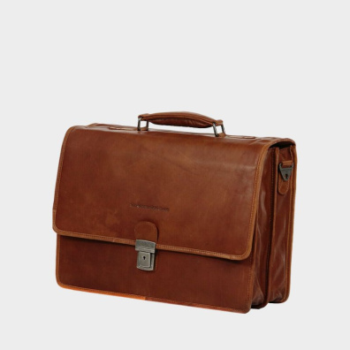 Δερμάτινος Χαρτοφύλακας Chesterfield C40.1027-030 Ταμπά