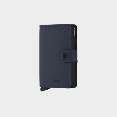 Δερμάτινο Πορτοφόλι Secrid Miniwallet Matte NightBlue Σκούρο Μπλε
