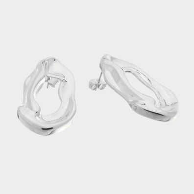 Καρφωτό σκουλαρίκι BJLY-5598 - Ασημί