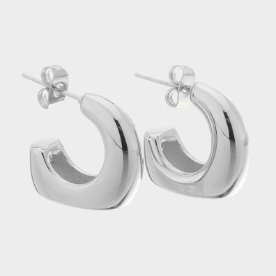 Καρφωτό σκουλαρίκι BJLY-5604 - Ασημί