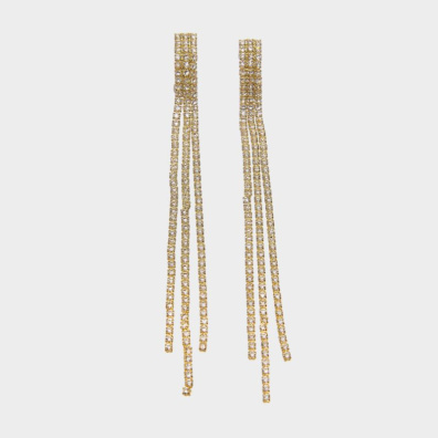 Κρεμαστά σκουλαρίκια με πέτρες lyod 2-2-3 - Χρυσό