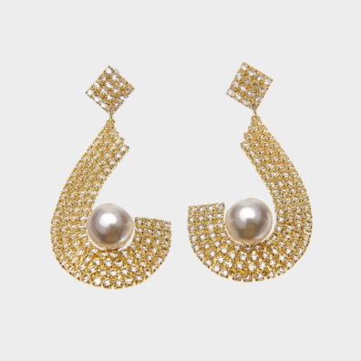 Κρεμαστά σκουλαρίκια με πέτρες lyod 3-5 - Χρυσό