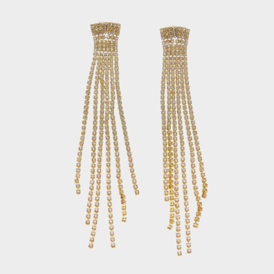 Κρεμαστά σκουλαρίκια με πέτρες lyod 4-11-1 - Χρυσό