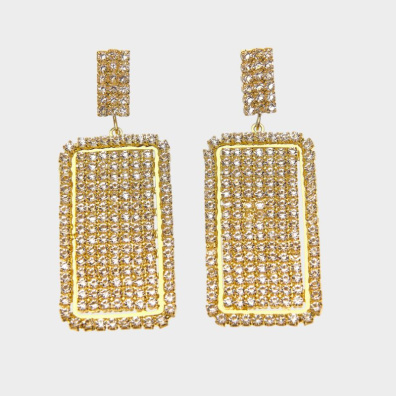 Κρεμαστά σκουλαρίκια με πέτρες lyod 4-13-1 - Χρυσό