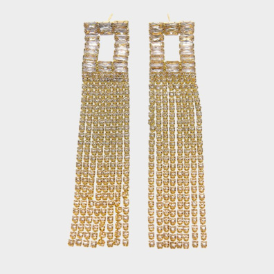 Κρεμαστά σκουλαρίκια με πέτρες lyod 4-4 - Χρυσό