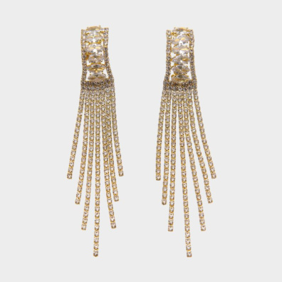 Κρεμαστά σκουλαρίκια με πέτρες lyod 4-7-3 - Χρυσό