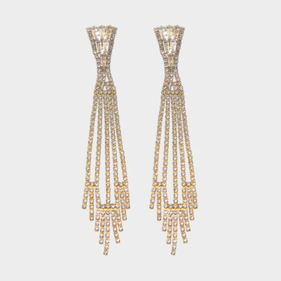 Κρεμαστά σκουλαρίκια με πέτρες lyod 4-9-1 - Χρυσό