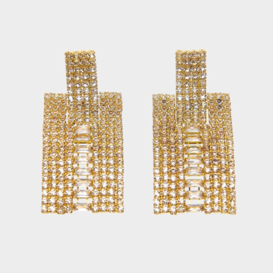 Κρεμαστά σκουλαρίκια με πέτρες lyod 5-2 - Χρυσό