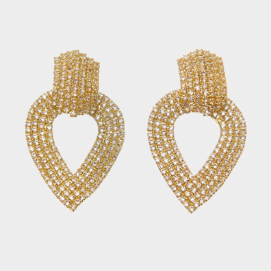 Κρεμαστά σκουλαρίκια με πέτρες lyod 6-10-1 - Χρυσό