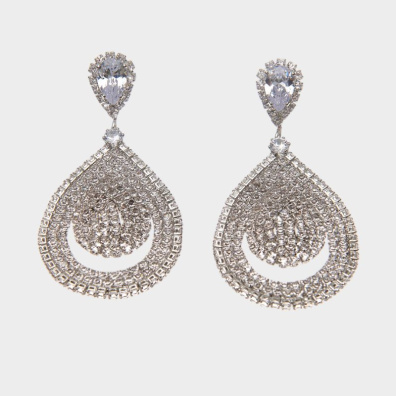 Κρεμαστά σκουλαρίκια με πέτρες lyod 6-11-3 - Χρυσό