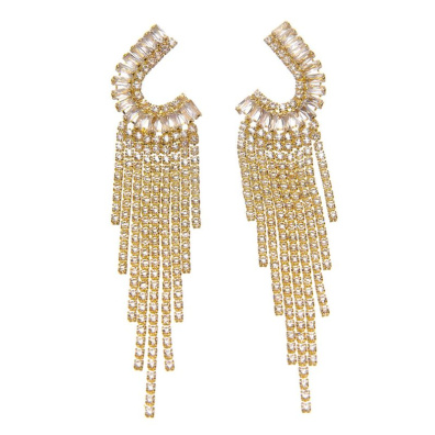 Κρεμαστά σκουλαρίκια με πέτρες lyod 6-16 - Χρυσό