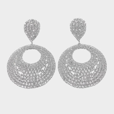 Κρεμαστά σκουλαρίκια με πέτρες lyod 6-3 - Ασημί