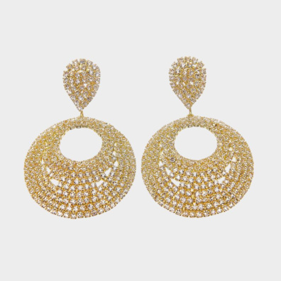 Κρεμαστά σκουλαρίκια με πέτρες lyod 6-3 - Χρυσό