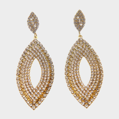 Κρεμαστά σκουλαρίκια με πέτρες lyod 6-5-1 - Χρυσό