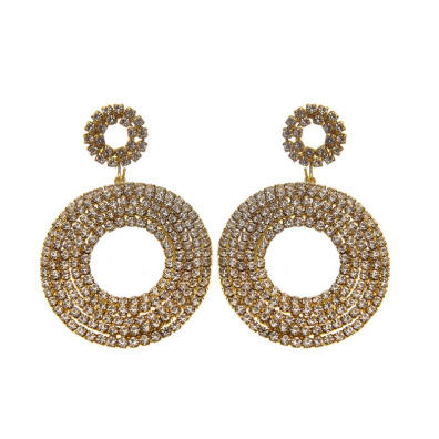 Κρεμαστά σκουλαρίκια με πέτρες lyod 7-1-1 - Χρυσό