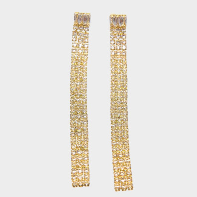 Κρεμαστά σκουλαρίκια με πέτρες lyod 7-1-1 - Χρυσό